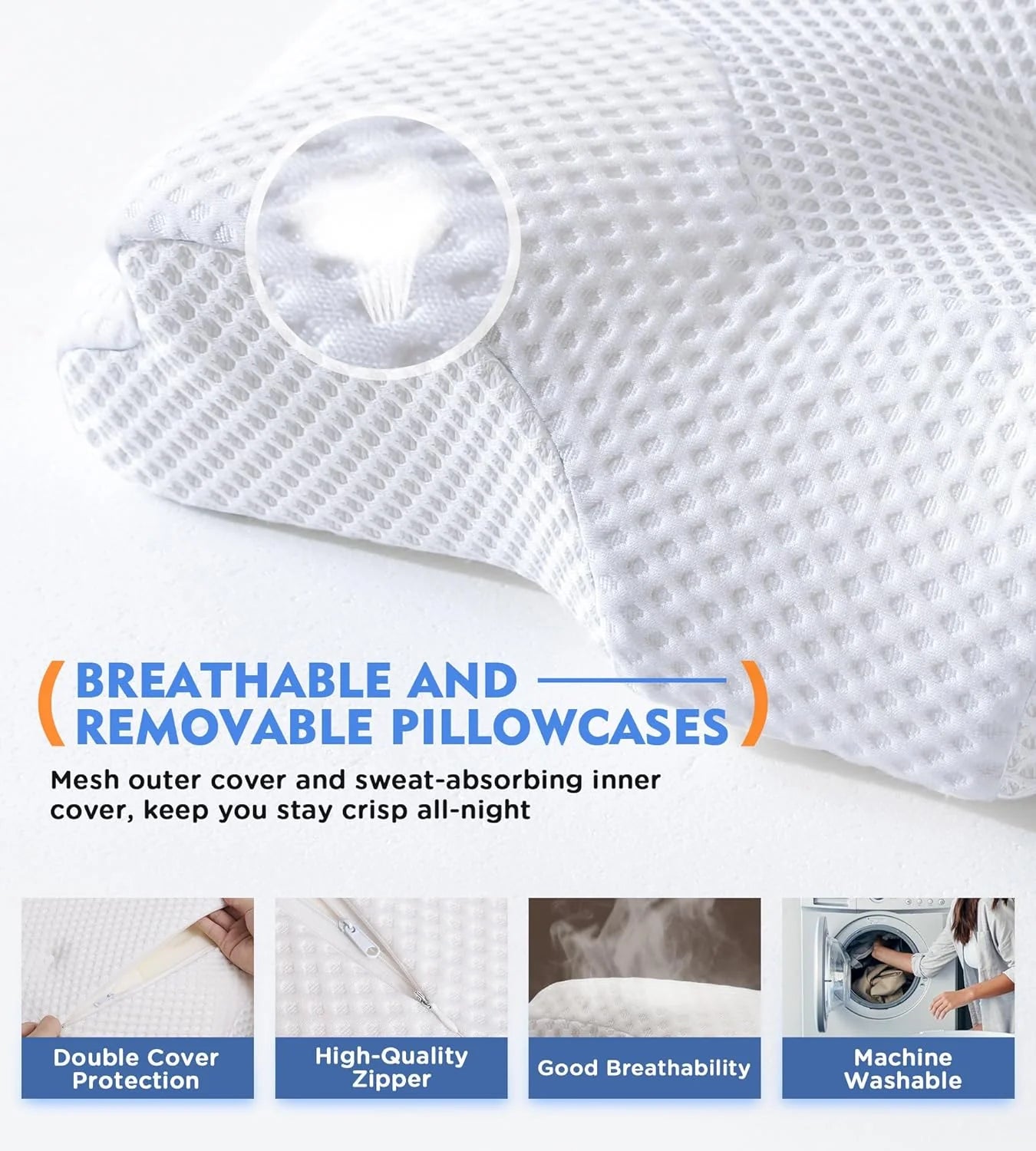 Memory Foam Cervical Pillow - Neck Relief USA | WESERENITY