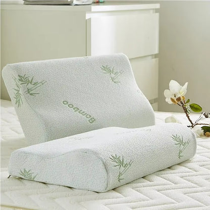 Bamboo Cervical Pillow - Neck Support USA | WESERENITY