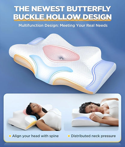 Memory Foam Cervical Pillow - Neck Relief USA | WESERENITY