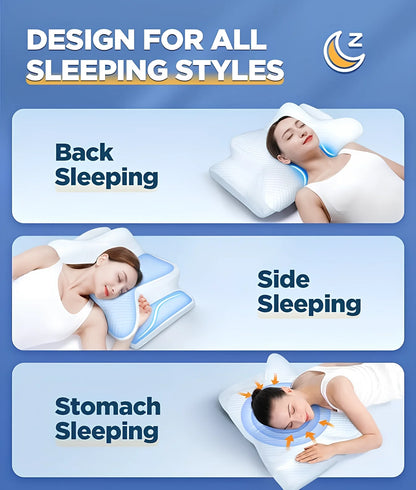 Memory Foam Cervical Pillow - Neck Relief USA | WESERENITY