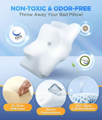 Memory Foam Cervical Pillow - Neck Relief USA | WESERENITY