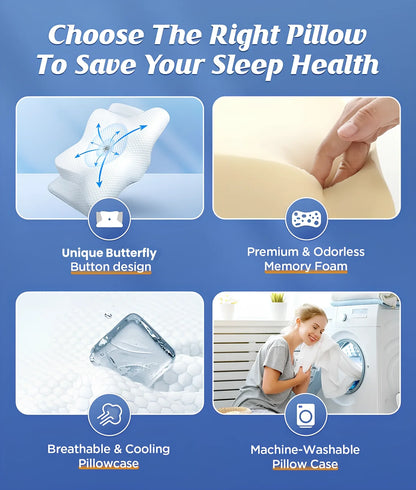 Memory Foam Cervical Pillow - Neck Relief USA | WESERENITY