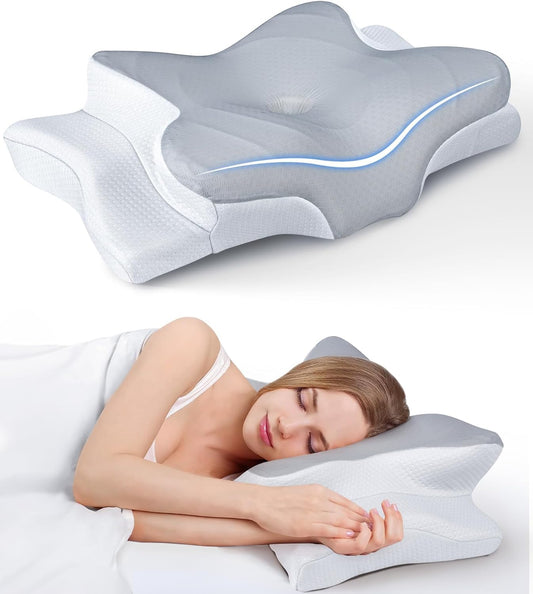Memory Foam Cervical Pillow - Neck Relief USA | WESERENITY