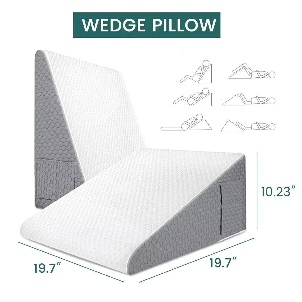 Memory Foam Wedge Pillow - Incline Support USA | WESERENITY