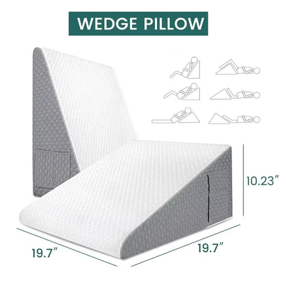 Memory Foam Wedge Pillow - Incline Support USA | WESERENITY